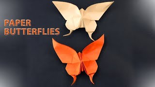 DIY Big Origami Butterfly Step By Step Tutorial - Make Awesome Origami Paper Swallowtail Butterfly