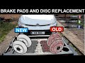 Brake Pad And Brake Disc / Rotor Replacement. Citroen C4 Picasso Brake Pads And Disc / Pads Removal