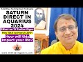 Saturn Direct in Aquarius 2024: How Will It Impact Each Zodiac Sign? | Addittya Tamhankar Podcasts