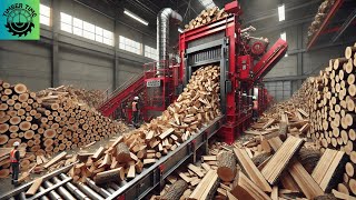 Fastest Firewood Processing Machine | World's Fastest Modern Wood Cutting Chainsaw Technology #5