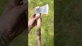 Forging a hatchet out of an old farrier rasp🔥 #blacksmith#farrier#forge#forging#handmade#hatchet