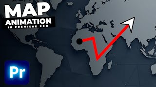 Map LINE ANIMATION Tutorial In Premiere Pro