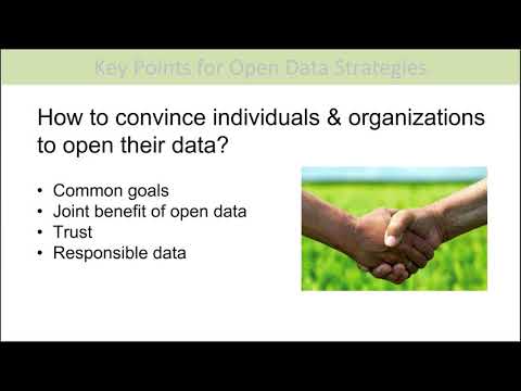 Webinar: Strategies for supporting collaborations, relationships for opening data in agriculture Webinar: Strategies for supporting collaborations, relationships for opening data in agriculture
