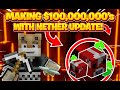 Making MILLIONS from the New NETHER UPDATE!! -- Hypixel Skyblock