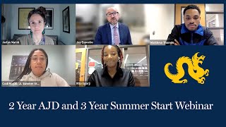 2-Year Accelerated JD and 3-Year Summer Start JD Webinar | Drexel Kline Law Admissions