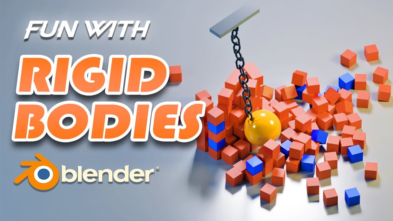 Blender RIGID BODIES Tutorial For Beginner - Easy | Re-Creating Blender ...