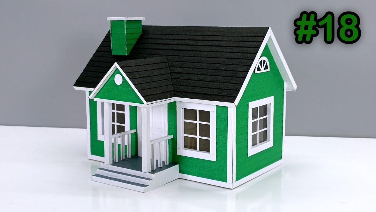 Diy Simple Miniature House From Cardboard Youtube Diy Simple Miniature House From Cardboard Youtube