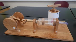 Physics of toys- Reciprocating air engine // Homemade Science with Bruce Yeany