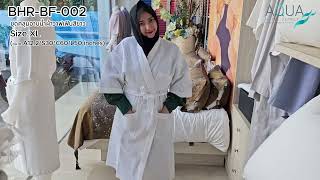 ชุดคลุมอาบน้ำ Size XL | Bathrobe big waffle | BHR-BF-002 | ของใช้ในโรงแรม | Aqua Hotel Supply