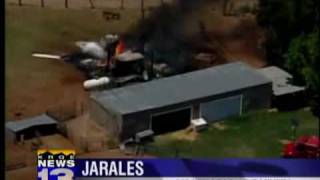 Truck fire ignites manure pile