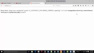 Parse error: syntax error, unexpected tutorial (bangla)