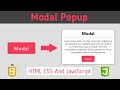 Modal Using HTML CSS and JavaScript 🔥🔥 #shorts
