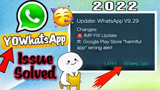 YO-Whatsapp Not Working PlayStore Issue Solved💯💥 || Gb❤️WhatsApp Update Version  - Bʏ 〠𝐀𝐣𝐢