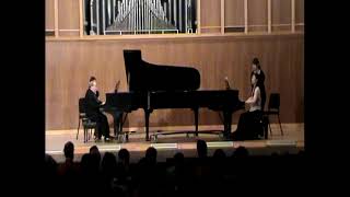 1/2 Menahem Pressler \u0026 Manami Kawamura  Mozart: Sonata for Two Pianos     4-30-10 Biola University