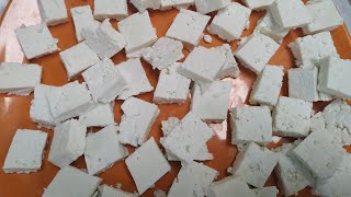 ਘਰ ਵਿੱਚ ਦੁੱਧ ਤੋਂ ਪਨੀਰ ਬਣਾਉਣ ਦਾ ਤਰੀਕਾ।paneer recipe.दूध से पनीर बनाने की विधि।punjabi swad cooking.