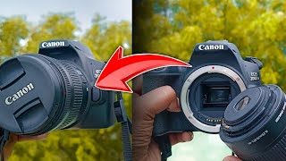 DSLR CAMERA में LENS कैसे लगाएं || How To Attach Lens in Camera - Nikon, Canon, Sony