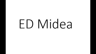 ED error Midea air source heat pumps