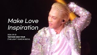 [4K] 태양 TAEYANG - Make Love + Inspiration | 240901 TAEYANG 2024 TOUR [THE LIGHT YEAR] IN SEOUL