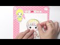 솜사탕 코디 만들기 예뿍이 종이구관 종이인형 ★how to make clothes for paper dolls ㅣcotton candy