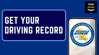 How to Get Your DMV Driving Record