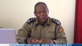 Poliisi ekutte ababbi b'akabinja ka B13