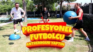 PROFESYONEL FUTBOLCU ANTRENMANI YAPTIM. (Ege Özkayımoğlu-Emirhan Çalışkan)