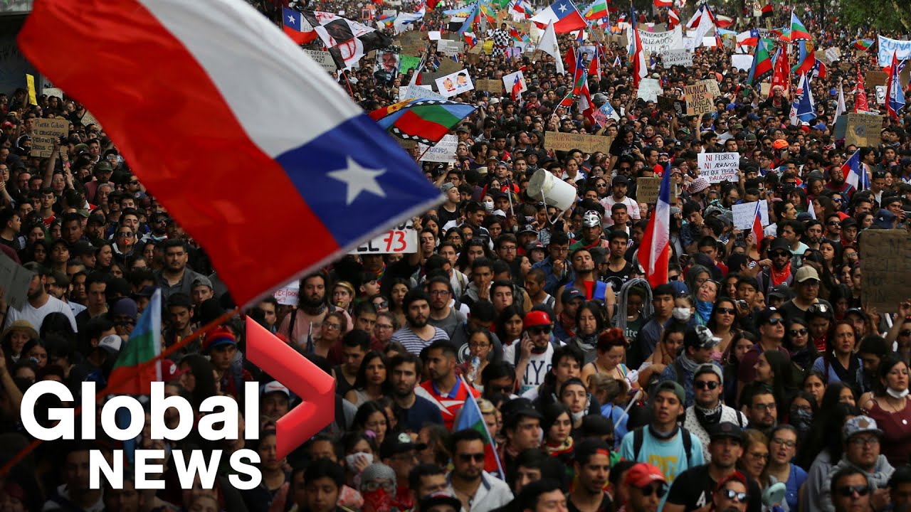 Chile Protests: More Than 1 Million March In Anti-government Rally In ...