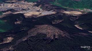 太白山（データ上での空撮）