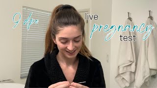 Live Pregnancy Test | Clomid Round 1 | 9 DPO | 2022