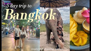 5 days in Bangkok Vlog! 🇹🇭 Food Recos, Elephant Jungle Sanctuary, Cafes