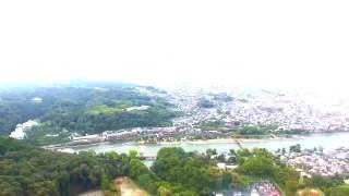 Drone空撮 京都宇治 朝日山～の平等院 宇治川