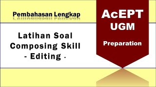 Pembahasan Soal Composing Skill - Editing #1