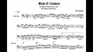 Whims of Chambers - Paul Chambers's Double Bass Transcription