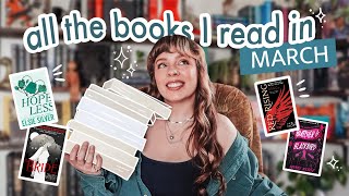 March Reading Wrap Up 📚✨ ...when every book is 5 stars! ⭐️