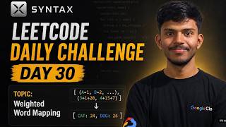 LeetCode Daily Challenge #30| 3838. Weighted Word Mapping | TENZOR