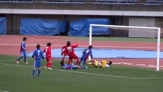 2012/12/19　西岡大志 （高知大学） コーナーキックから得点　vs 鹿屋体育大