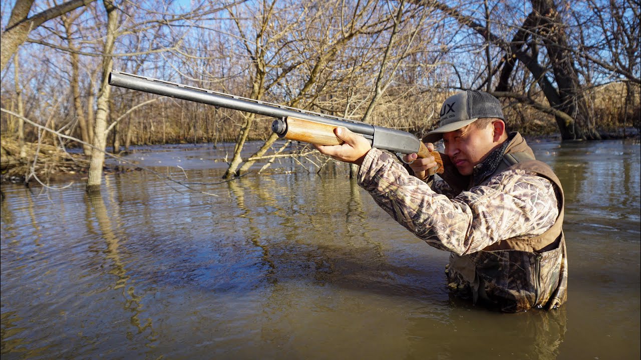 Timber Duck Hunt At Flair's Farm With Banjo! (CATCH CLEAN COOK) - YouTube