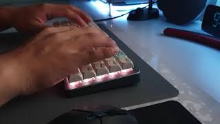 MelGeek Z70 Ultra Typing test #5 with Lubed Kailh Box Red (O ring modded)