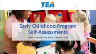 Early Childhood Program Self-Assessment Webinar