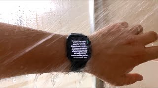 Apple Watch 6 - start a pool or ocean swimming workout - lock screen & eject water