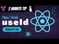 ReactJS useId Hook (new to React 18) // in 2 minutes
