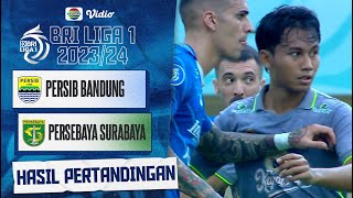 Hasil Akhir Pertandingan - Persib Bandung Vs Persebaya Surabaya | BRI Liga 1 2023/24