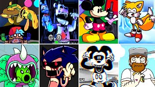 BEST FNF V.S Poppy Playtime Chapter 2 Vs Bunzo Bunny VS FNAF, PVZ V.S Mickey Mouse, Sonic.exe [HARD]