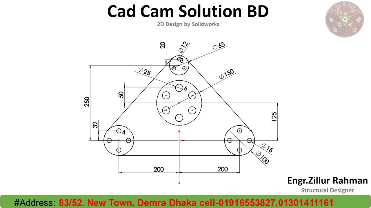 2d Sketch By Solidworks Youtube 2d Sketch By Solidworks Youtube