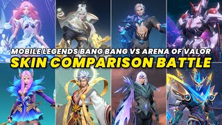Mobile Legends Bang Bang VS Arena Of Valor Latest Skin Comparison Side By Side Ultra HD