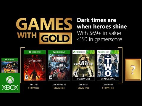 Xbox - January 2018 Games with Gold