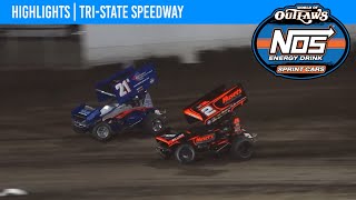World of Outlaws NOS Energy Drink Sprint Cars | Tri-State Speedway | April 20, 2