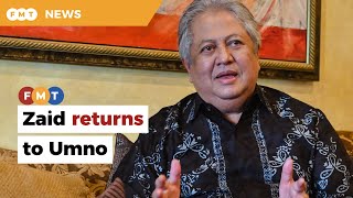 Zaid heads back to Umno for ‘reforms from within’