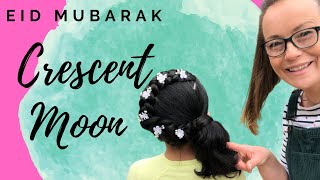 Crescent Moon for Eid Mubarak hairstyle