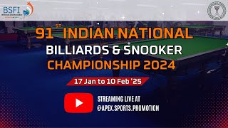 PANKAJ ADVANI (PSPB) VS BRIJESH DAMANI (PSPB) 91st Indian National Snooker Championship 2024